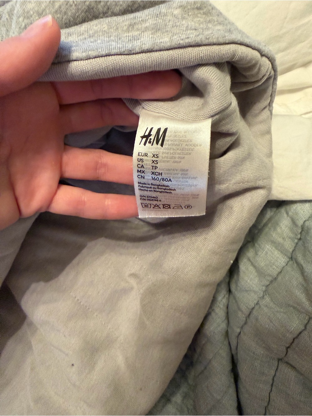 H&M Studio Padded T- Shirt XS-S - Picture 7 of 7